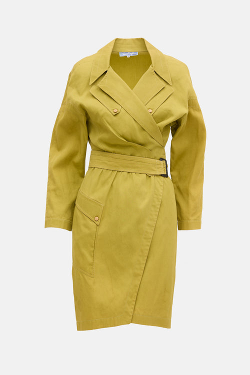 Thierry Mugler Vintage Wrap Trench Dress