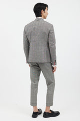 Thom Browne 2 Piece Black & White Check Suit Set