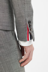 Thom Browne 2 Piece Black & White Check Suit Set