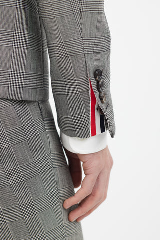 Thom Browne 2 Piece Black & White Check Suit Set