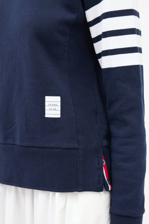Thom Browne 4-Bar Crewneck Sweatshirt