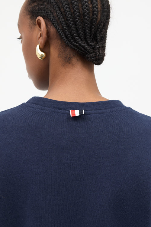 Thom Browne 4-Bar Crewneck Sweatshirt