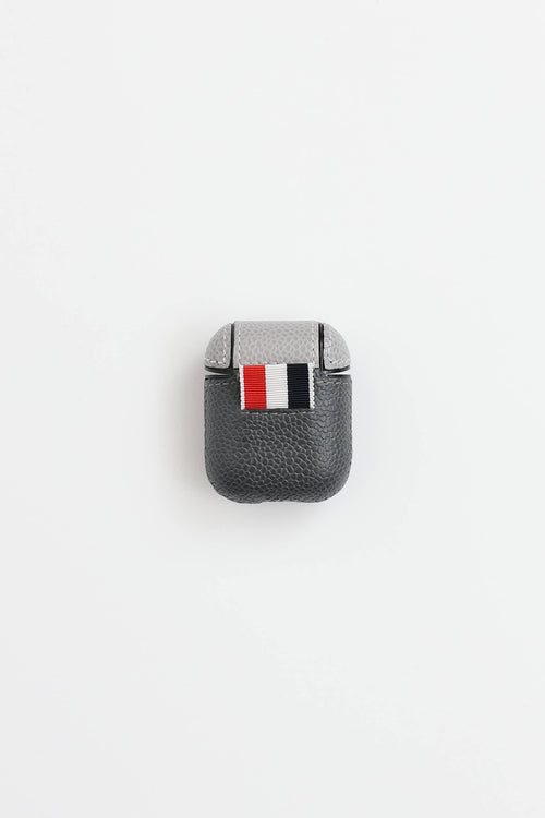 Thom Browne Leather Logo Airpod Case