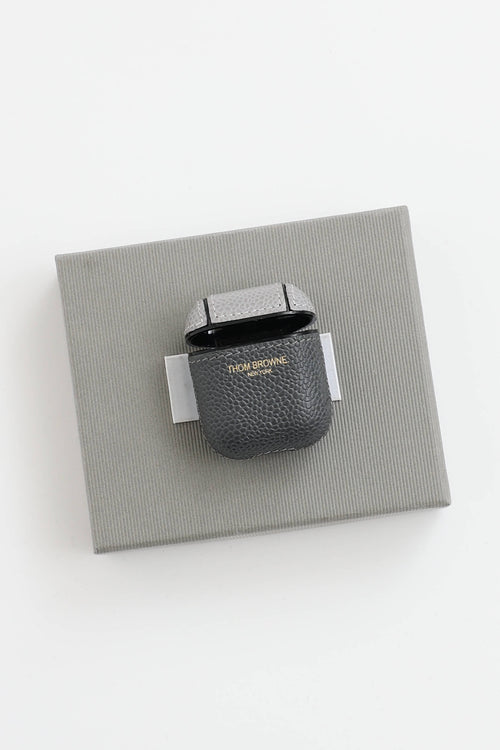 Thom Browne Leather Logo Airpod Case