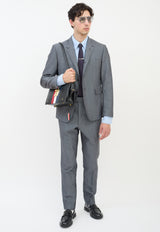 Thom Browne Dark Grey Wool & Mohair Tapered Trouser
