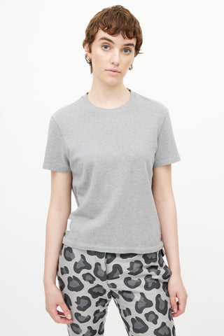 Thom Browne Grey & Multicolour Stripe T-Shirt