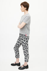 Thom Browne Grey & Multicolour Stripe T-Shirt