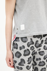 Thom Browne Grey & Multicolour Stripe T-Shirt