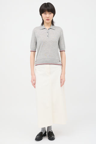 Thom Browne Cashmere Stripe Polo