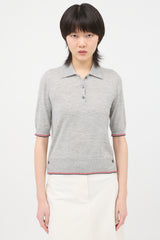 Thom Browne Cashmere Stripe Polo
