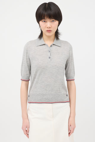 Thom Browne Cashmere Stripe Polo