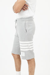 Thom Browne Grey & White Sweat Short
