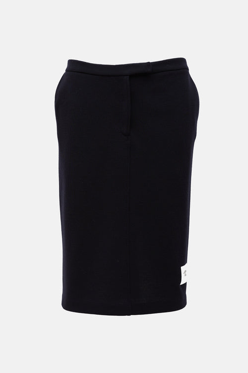 Thom Browne Knit RWB Midi Skirt