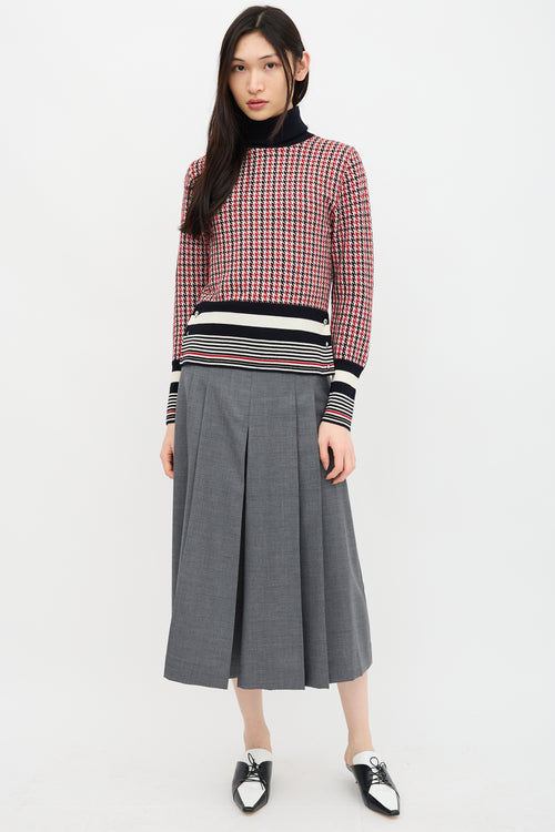Thom Browne Merino Wool Houndstooth Sweater