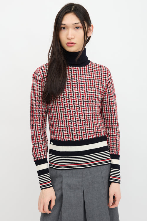 Thom Browne Merino Wool Houndstooth Sweater