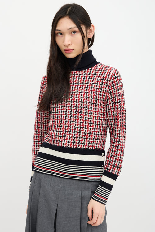 Thom Browne Merino Wool Houndstooth Sweater