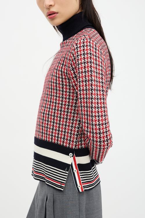 Thom Browne Merino Wool Houndstooth Sweater
