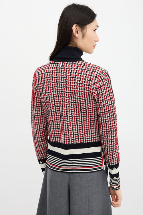 Thom Browne Merino Wool Houndstooth Sweater