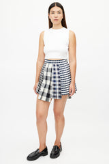 Thom Browne Cream & Multicolour Check Blazer & Skirt Suit