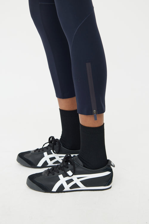 Thom Browne Navy Bar Top & Legging Set