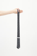 Thom Browne Navy & Multicolour Plaid Tie Blazer
