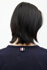 Thom Browne Navy & Multicolour Stripe Knit Sweater