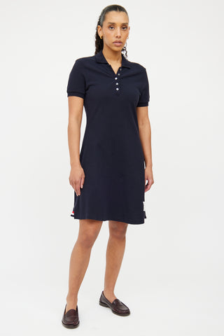 Thom Browne Navy Cotton Tennis Dress