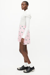 Thom Browne Pink & Green Pleated Duck Skirt