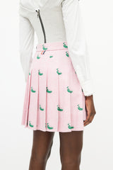 Thom Browne Pink & Green Pleated Duck Skirt
