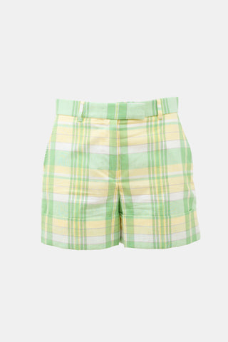 Thom Browne Plaid Shorts