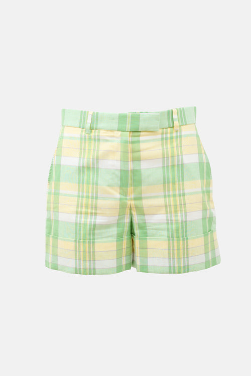 Thom Browne Plaid Shorts