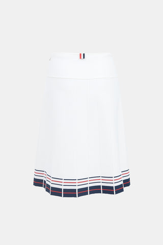 Thom Browne Pleated Midi Skirt