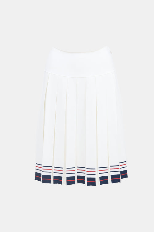 Thom Browne Pleated Midi Skirt
