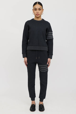 Thom Browne Striped Waffle Co-Ord Set