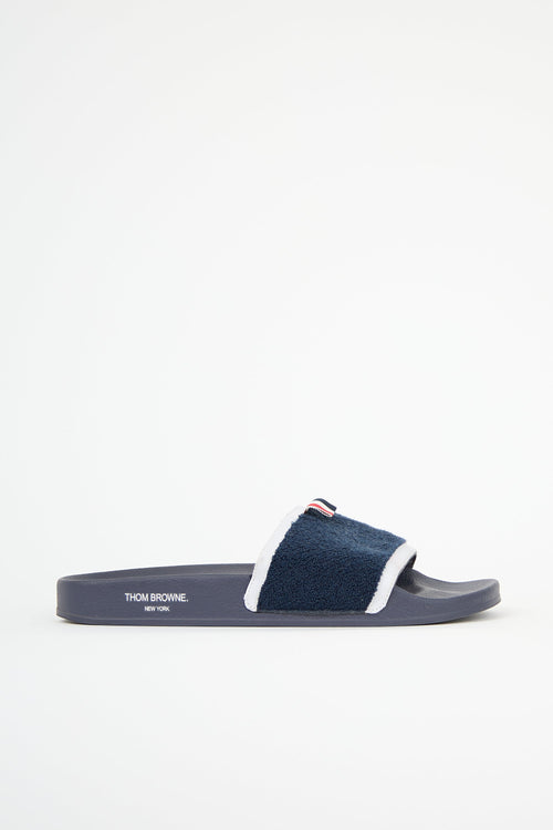 Thom Browne Terry Cloth Pool Slide