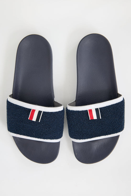 Thom Browne Terry Cloth Pool Slide