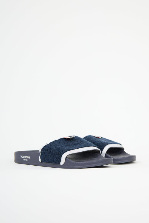 Thom Browne Terry Cloth Pool Slide