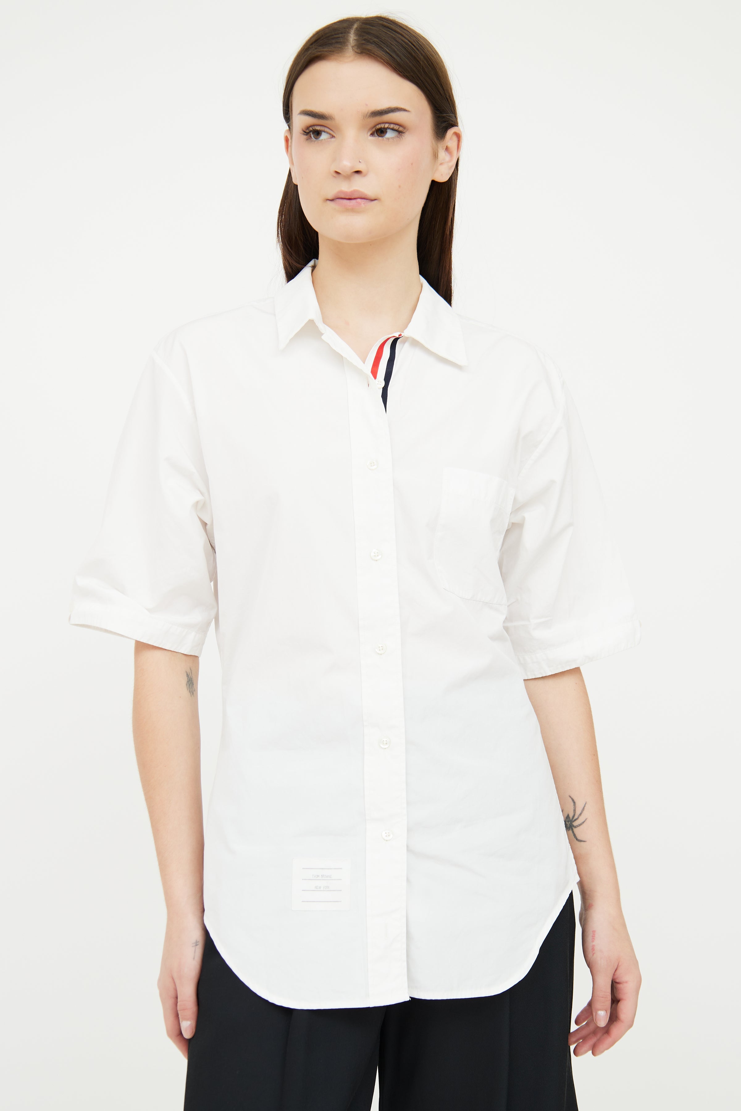 Thom Browne // Button Short Sleeve Top – VSP Consignment Thom Browne // Button Short Sleeve Top – VSP Consignment