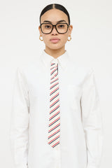 Thom Browne Stripe Panel Button Shirt