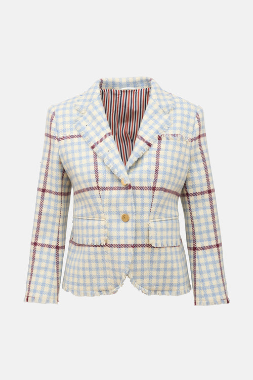 Thom Browne Wool Checked Blazer