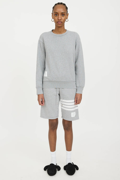 Thom Browne Webbed Striped Sweatshirt