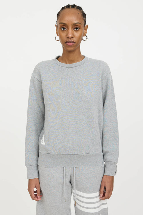 Thom Browne Webbed Striped Sweatshirt