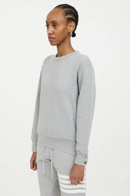 Thom Browne Webbed Striped Sweatshirt