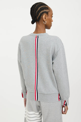 Thom Browne Webbed Striped Sweatshirt