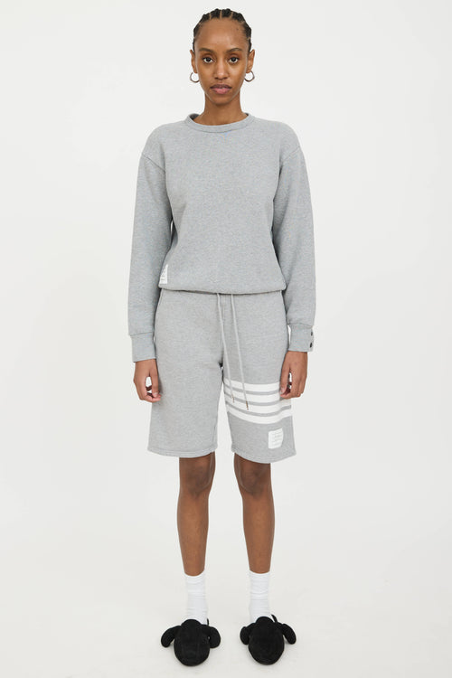 Thom Browne 4-Bar Sweat Shorts