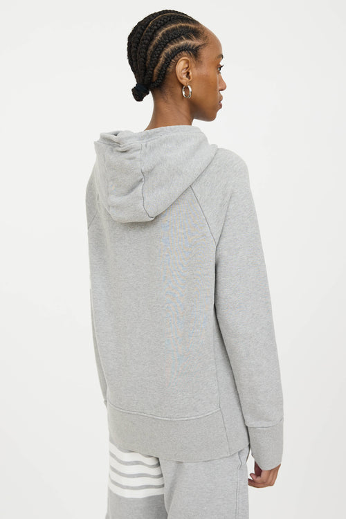 Thom Browne 4-Bar Zip Hoodie