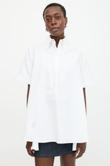 Thom Browne A-Line Polo Blouse