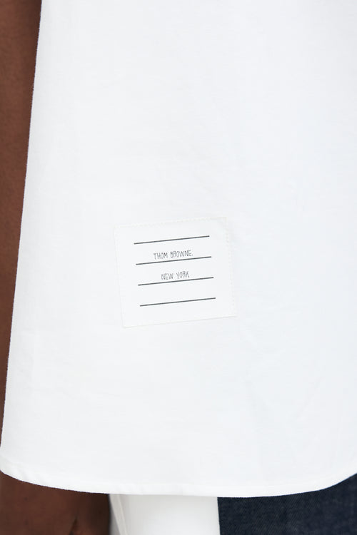 Thom Browne A-Line Polo Blouse