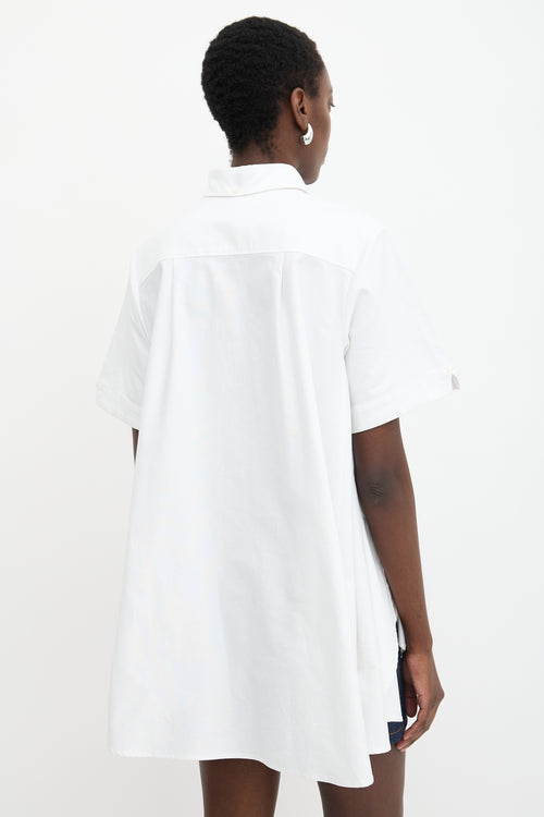 Thom Browne A-Line Polo Blouse