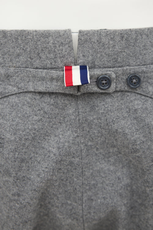 Thom Browne Boiled Wool Pantaloon Trouser